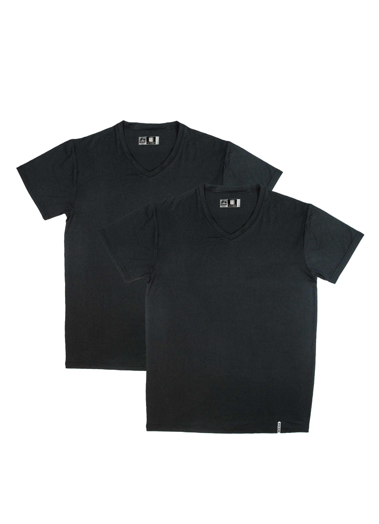 Zbrandy Deep V Neck Shirts Men Long Sleeve Stretch T-Shirt Low Cut  Undershirts Blue XXL - ShopStyle