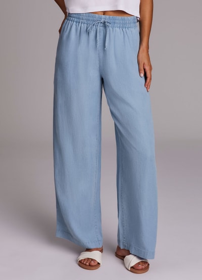 Everyday Chambray Drawstring Pant
