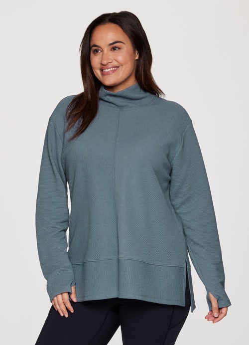 Great Choice Products Women Plus Size Tops Long Sleeve Dressy Fall V Neck  Basic T Shirts Dark Blue 2X