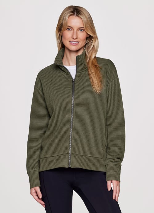 RBX Women's 1/4 Zip Mock Neck Fleece Sweatshirt, Wrap Front Breathable  Heathered Fleece Pullover Top with Pockets Long Sleeve Relaxed Fit Fleece  Sweater for Women with Thumbholes Berry Wine XS at