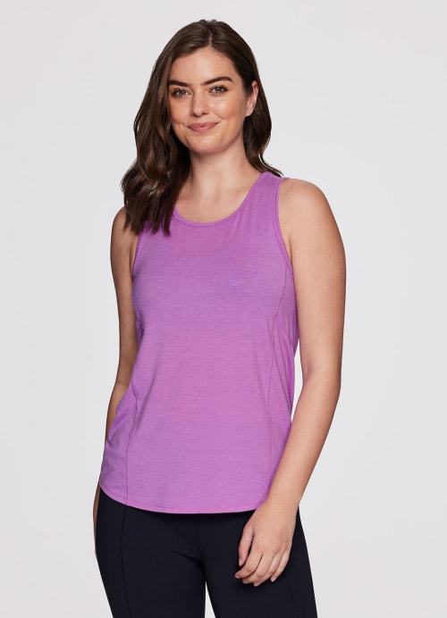 RBX Purple Solid Activewear Tops for Women for sale