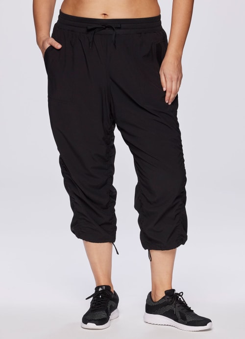 HOT1950s Beach Pants for Women Plus Size Sport Running Pants Athletic Capri Pants  3/4 Length Trousers Solid Color Womens Sweatpants Cropped Trousers with  Pokets Plus Size Button Knee Length Pants : 