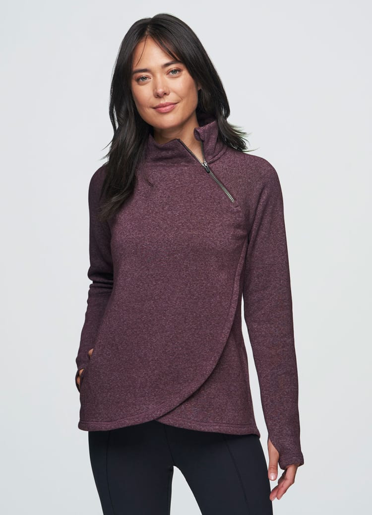 Prime Ready To Roll Fleece Zip Mock Neck Pullover - RBX Active