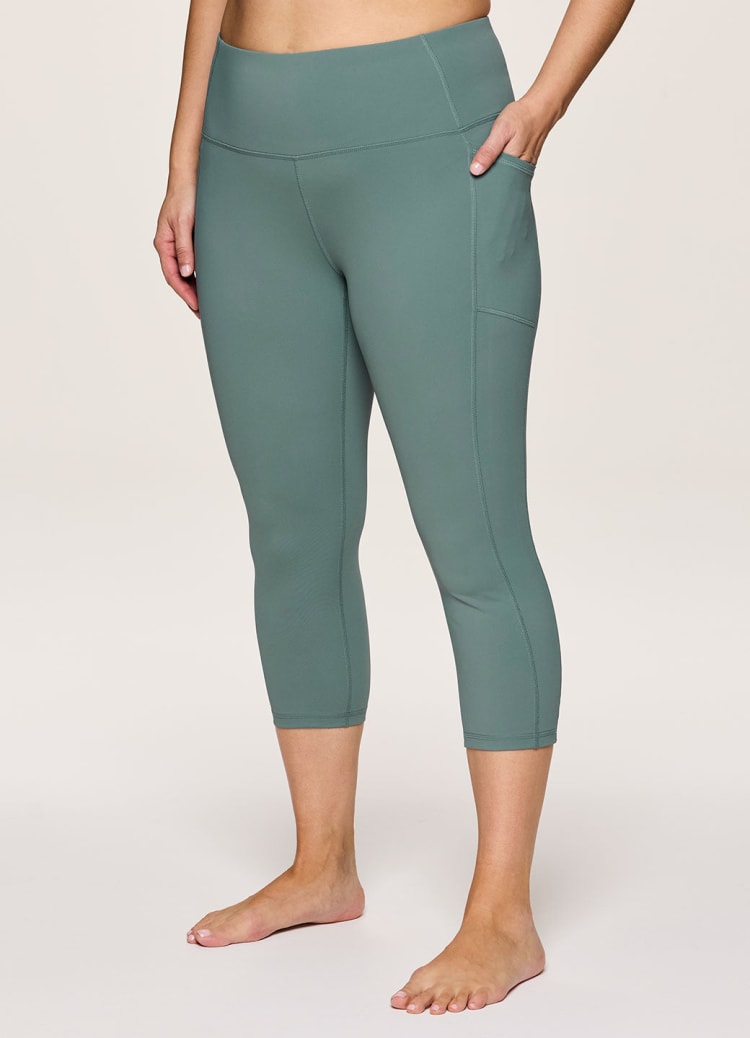 RBX Active Women's Plus Size Ultra Hold 7/8 Legging With Pockets 
