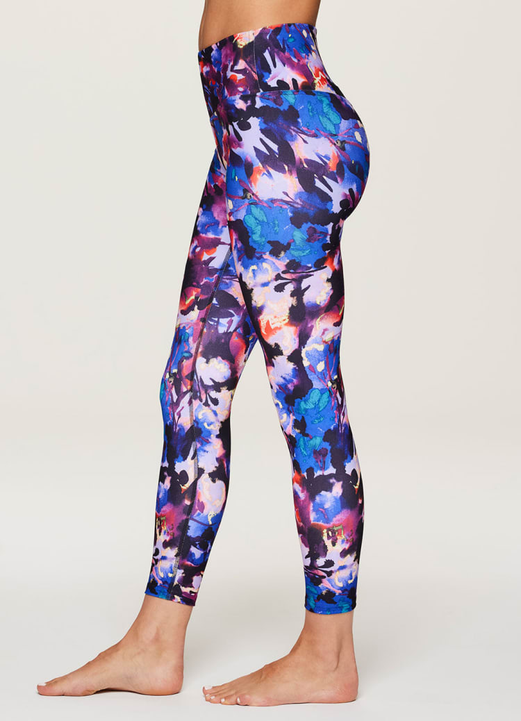 WORKOUT* NWT RBX 7/8 ankle length floral print leggings size XL in