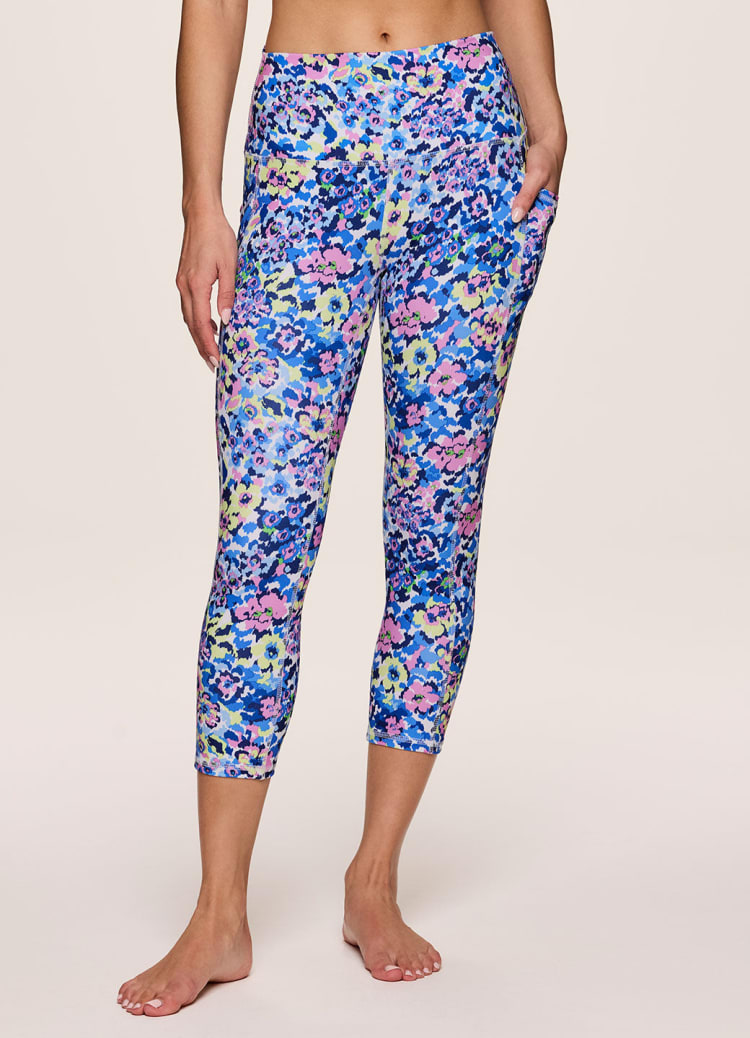 RBX Active Women's Buttery Soft Multi Floral Yoga Legging With Pockets