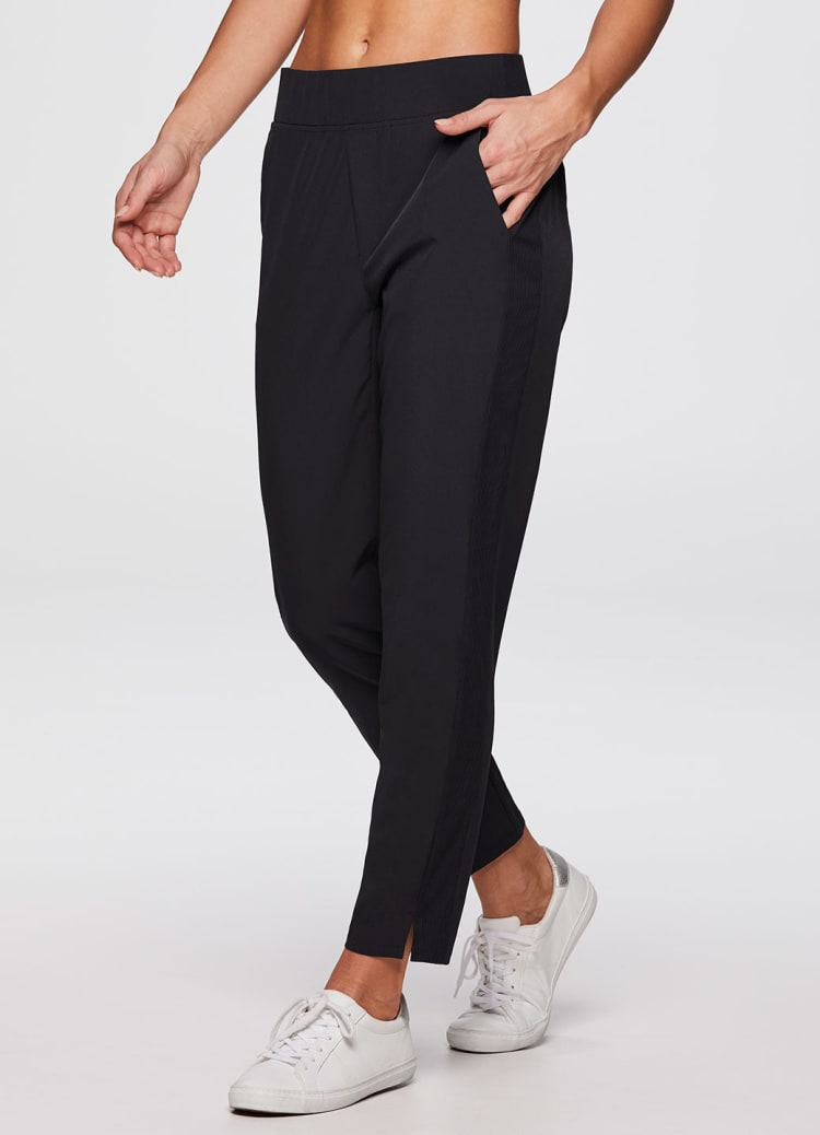 Ribbed Fitted Pants - Dusky orchid