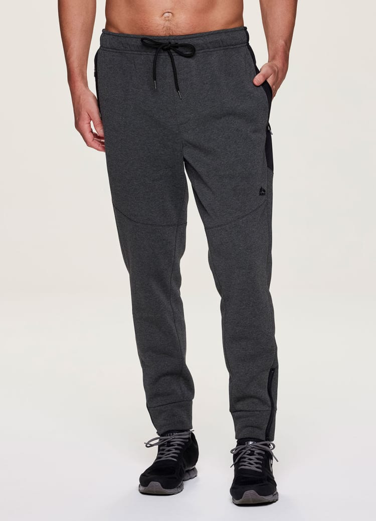 Buy RBX men sportswear fit brand logo training jogger pants grey melange  Online