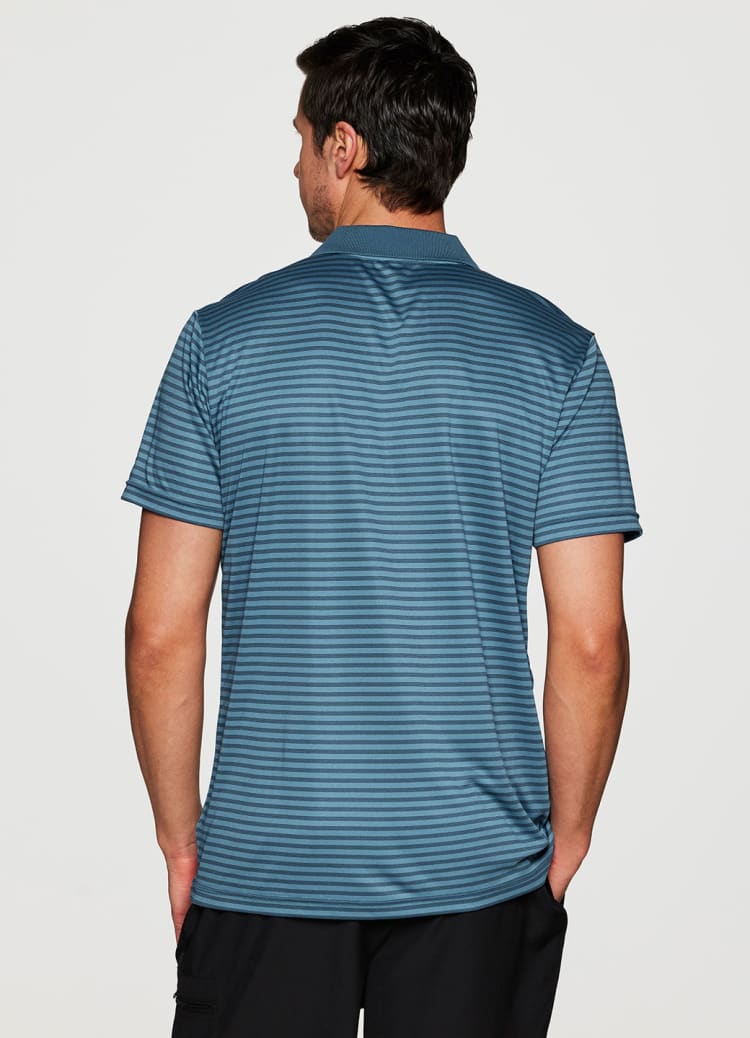 Stay On Course Striped Polo - RBX Active