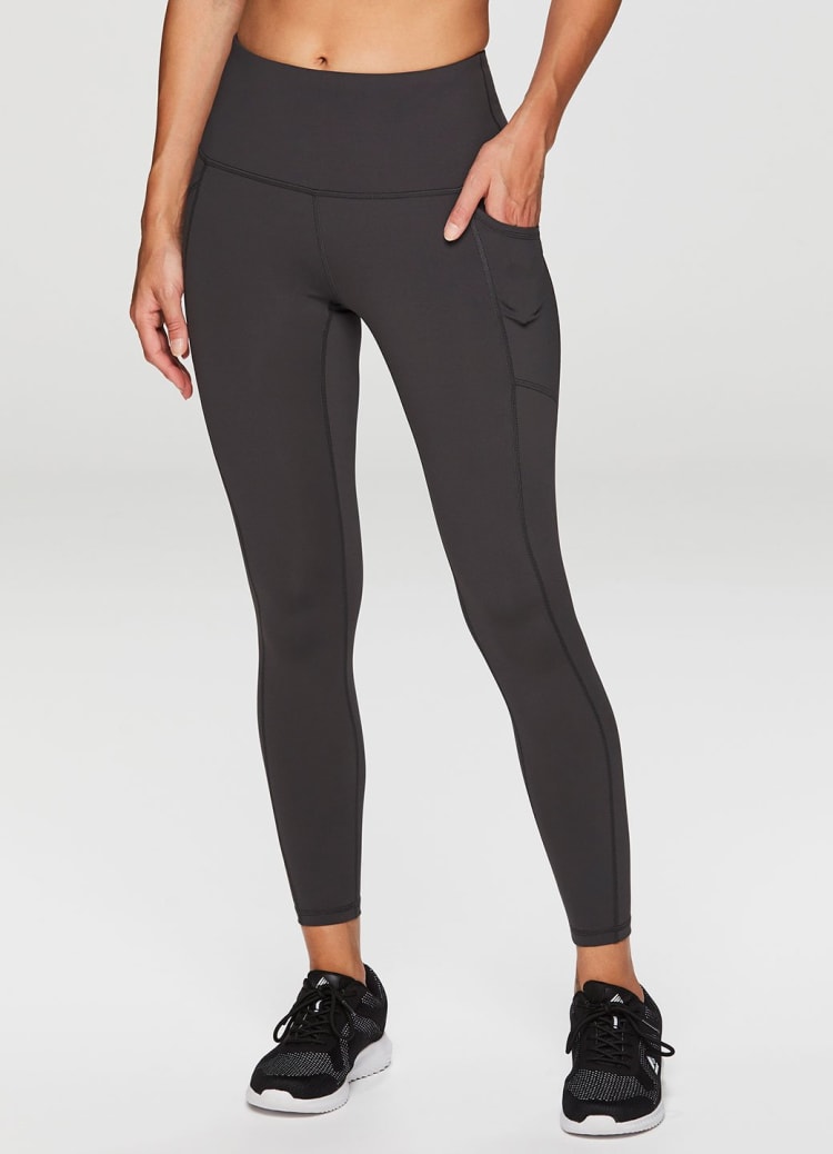 RBX Active Women's Leggings with Pockets, 7/8 Black : : Fashion