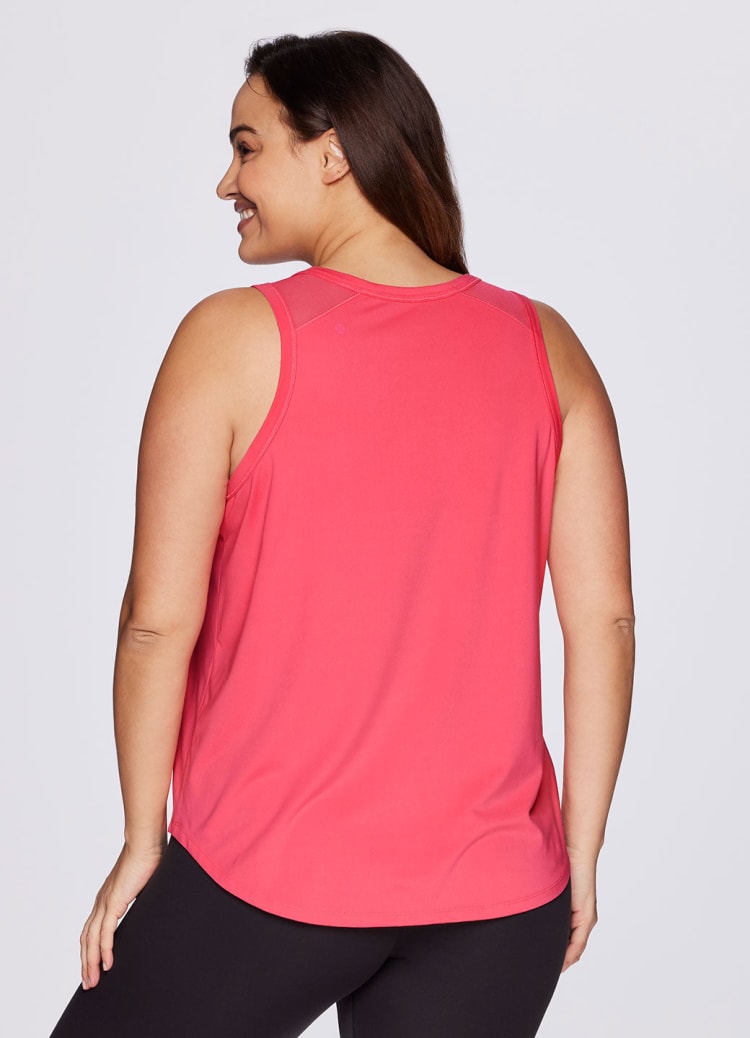 RBX Active Women's Twist Back Soft Relaxed Tank Top Tunic